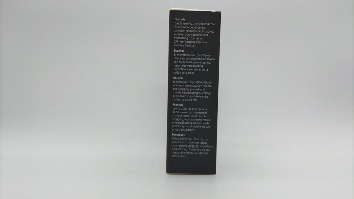 SHURE Condenser Lavalier Microphone MVL-3.5MM - Banzai Thrifting | BanzaiHobby