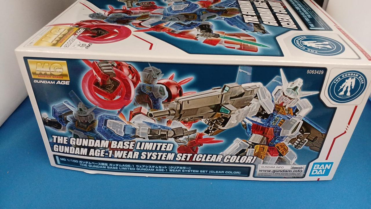 Bandai 1/100 MG Gundam AGE-1 Wear System Set Gundam Base Limited - Banzai Thrifting | BanzaiHobby