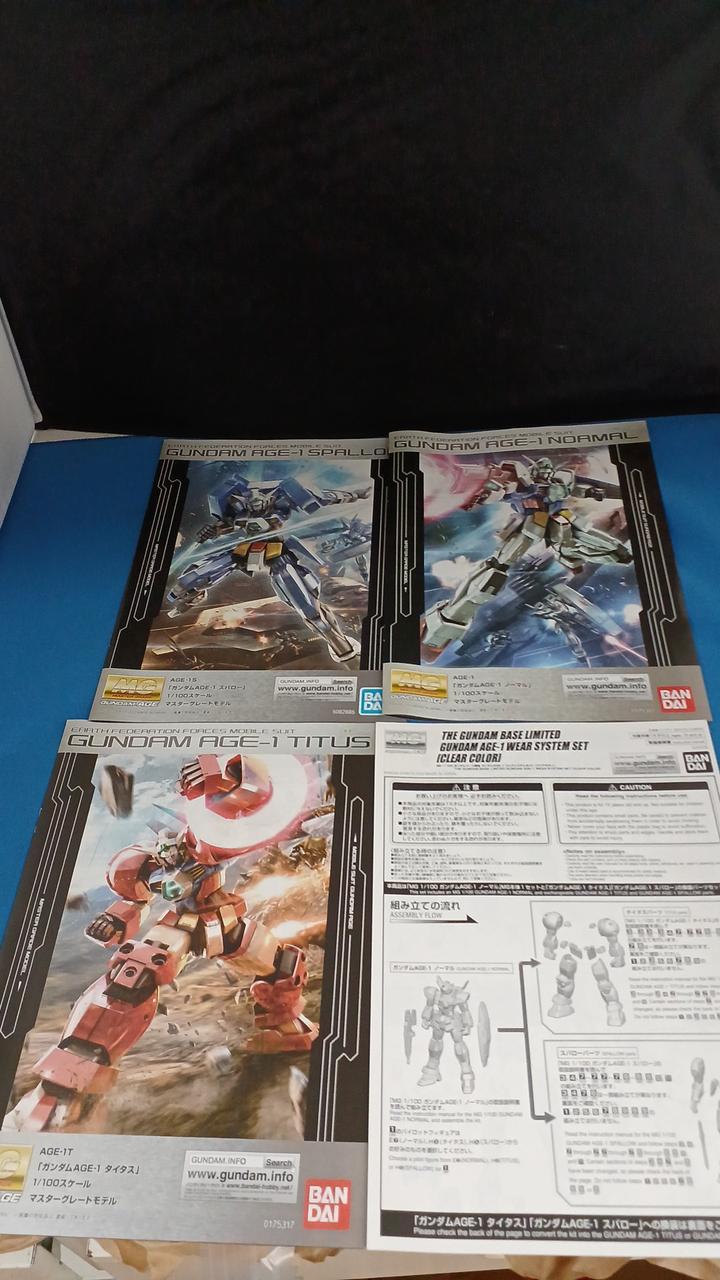 Bandai 1/100 MG Gundam AGE-1 Wear System Set Gundam Base Limited - Banzai Thrifting | BanzaiHobby
