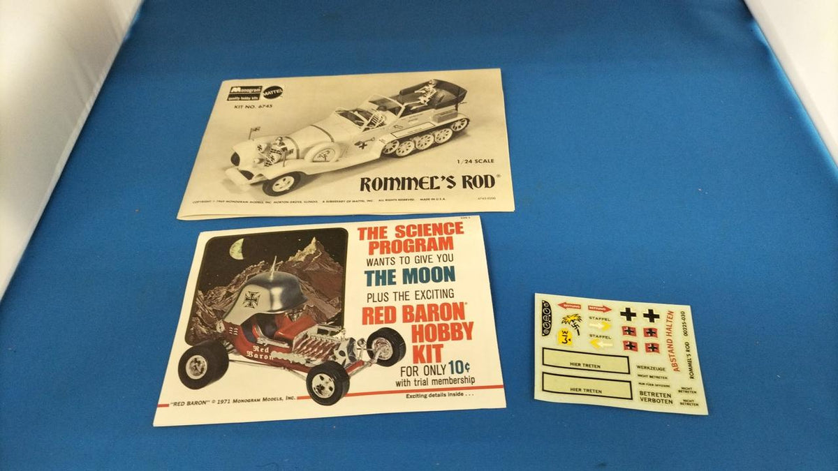MONOGRAM ROMMELS ROD plastic model - Banzai Thrifting | BanzaiHobby