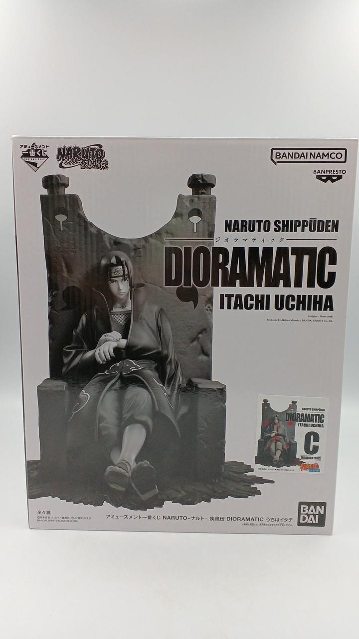 BANDAI Ichiban Kuji NARUTO Shippuden DIORAMATI Uchiha Itachi C (Black and White Brush Coloring) - Banzai Thrifting | BanzaiHobby