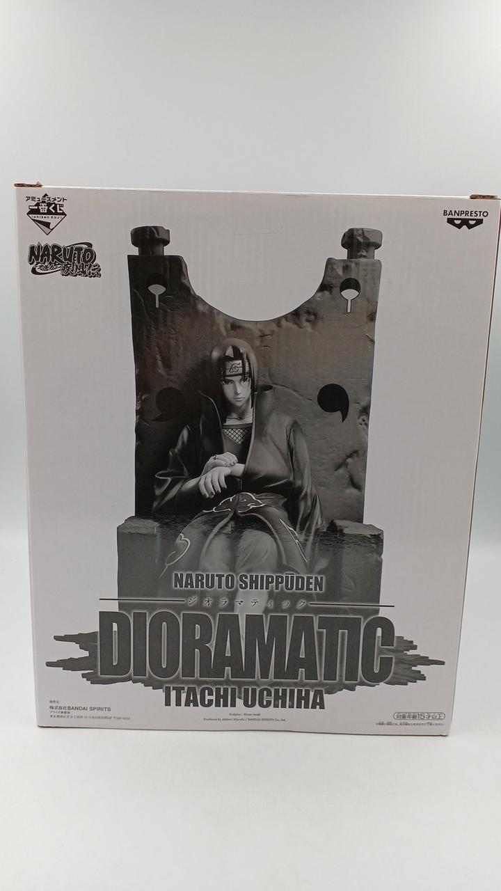 BANDAI Ichiban Kuji NARUTO Shippuden DIORAMATI Uchiha Itachi C (Black and White Brush Coloring) - Banzai Thrifting | BanzaiHobby