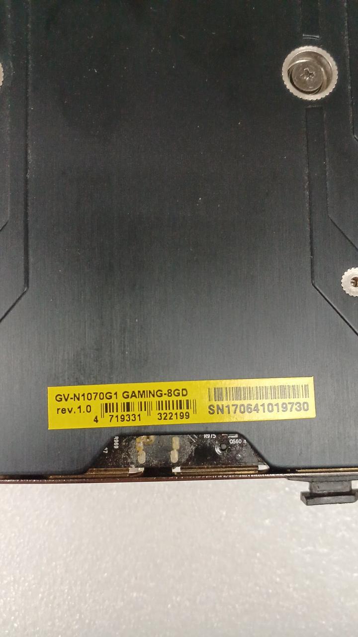 GIGABYTE [GTX1070/8GB] GPU GV-N1070G1 GAMING-8GD - Banzai Thrifting | BanzaiHobby