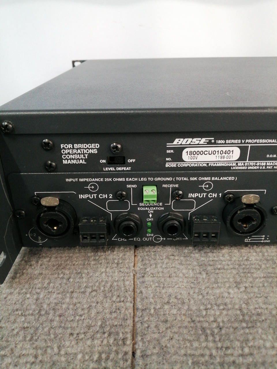 BOSE PA Power Amplifier 1800 SERIES V - Banzai Thrifting | BanzaiHobby