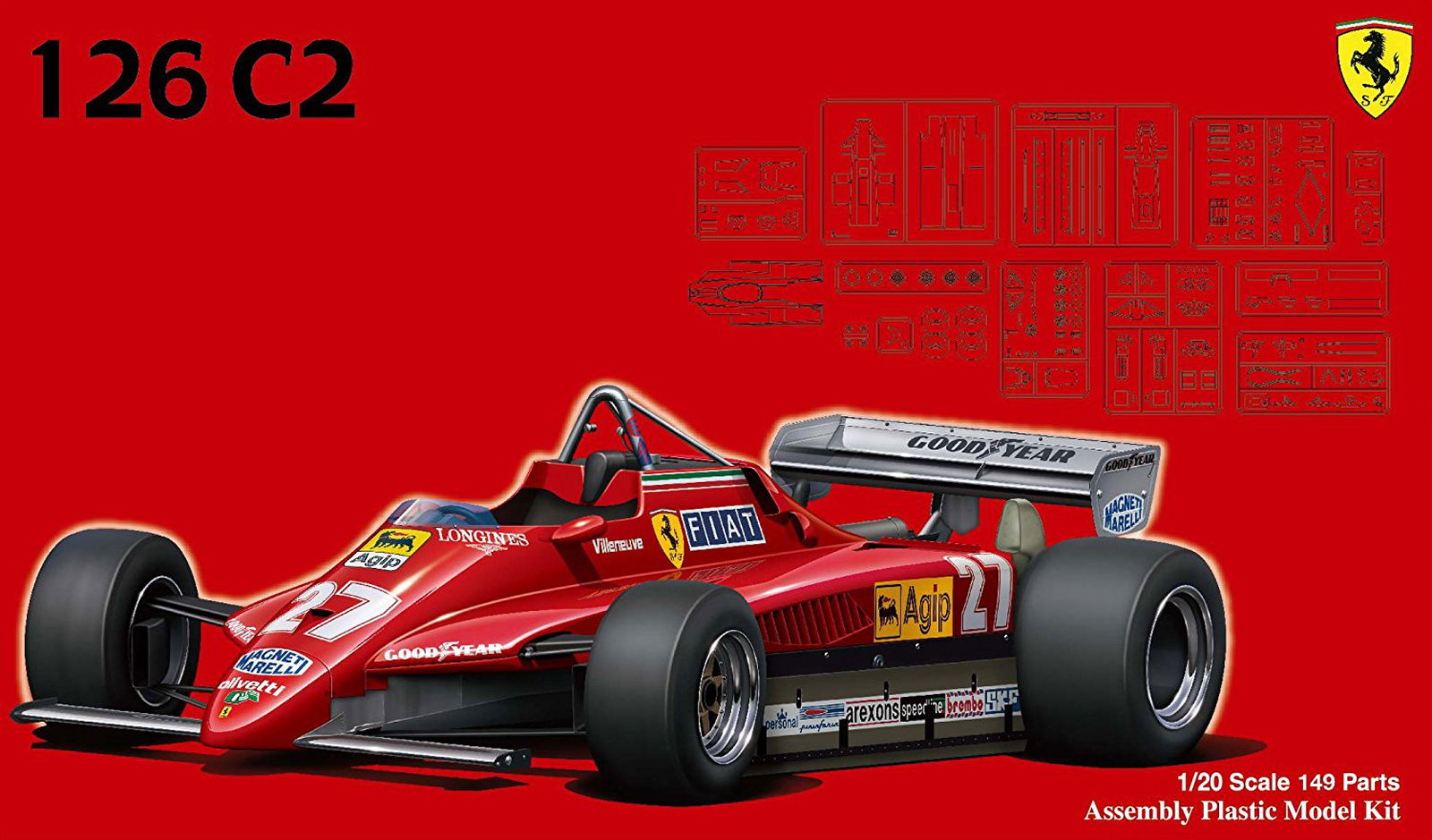 Fujimi 1/20 Ferrari 126C2 1982 - BanzaiHobby