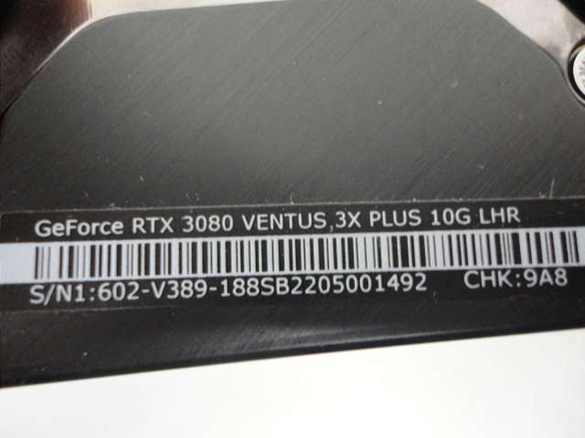 MSI NVIDIA PCI-Express GEFORCE RTX 3080 VENTUS 3X PLU