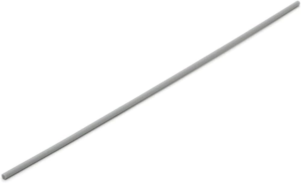 Wave OM-387 Plastic and Round Rod, Gray, Outer Diameter 0.08 inch (2.0 mm), 6 Pieces - BanzaiHobby