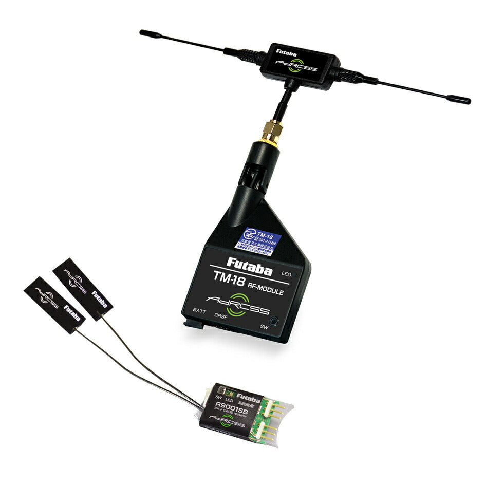 Futaba 00008778 16IZS(H/TM18-7308/9001-FGNJ1LX Receiver Set TM18 Module & R9001SB for Helicopter - BanzaiHobby