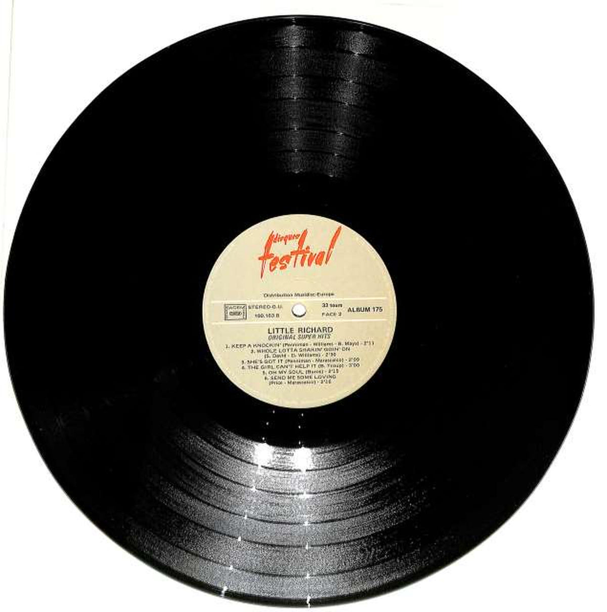 FESTIVAL Little Richard "ORIGINAL SUPER HITS" ALB 175 (imported) 2LP