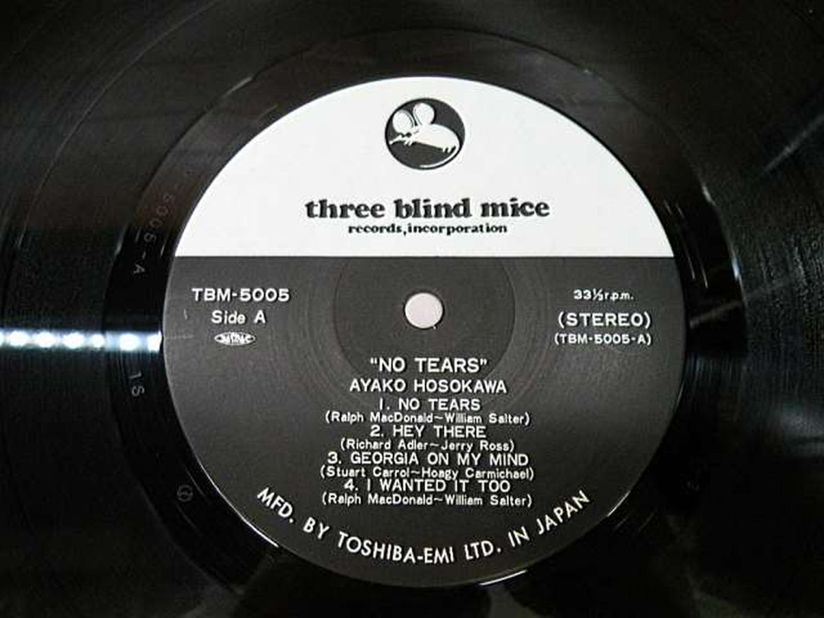 THREE BLIND MICE Japanese Music NO TEARS/TBM-5005