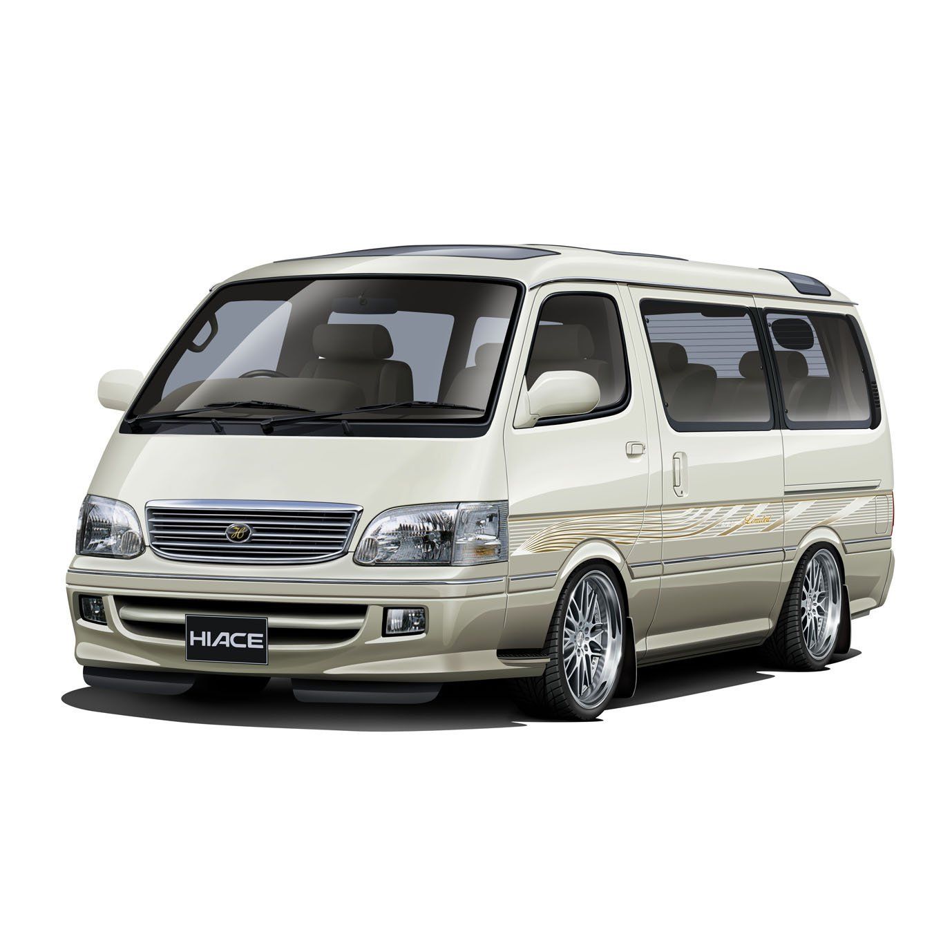 Aoshima H100 HiAce Super Custom Limited 1/24 - BanzaiHobby