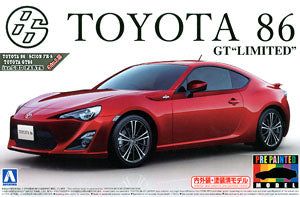 Aoshima TOYOTA 86`12 Lightning Red Pre-Painted 1/24 - BanzaiHobby