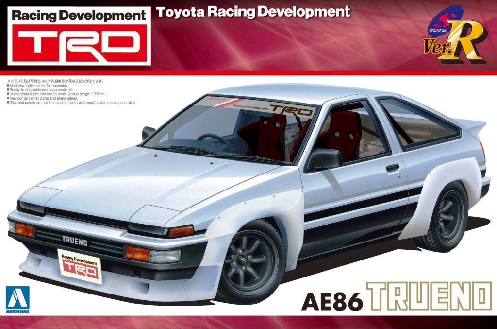 Aoshima TRD Toyota AE86 Trueno N2 1/24 - BanzaiHobby