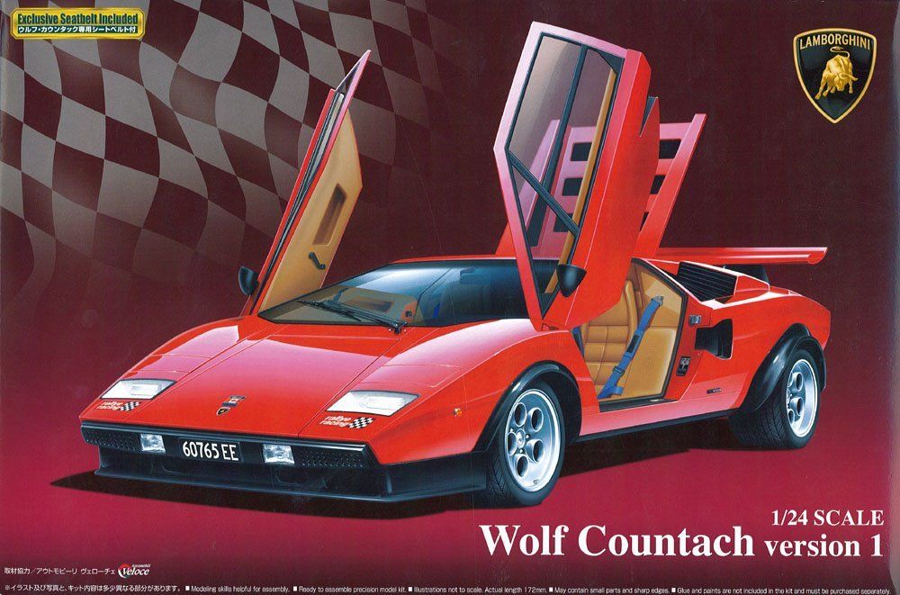 Aoshima Wolf Countach Version 1 1/24 - BanzaiHobby