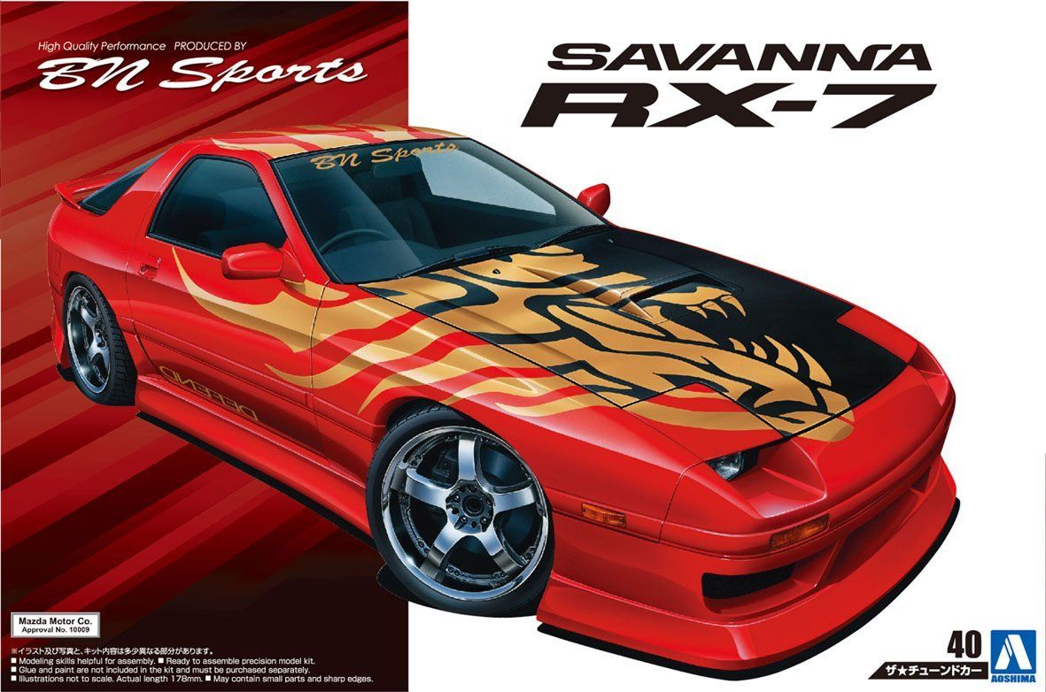 Aoshima 1/24 BN Sports FC3S RX-7 `89 Mazda - BanzaiHobby