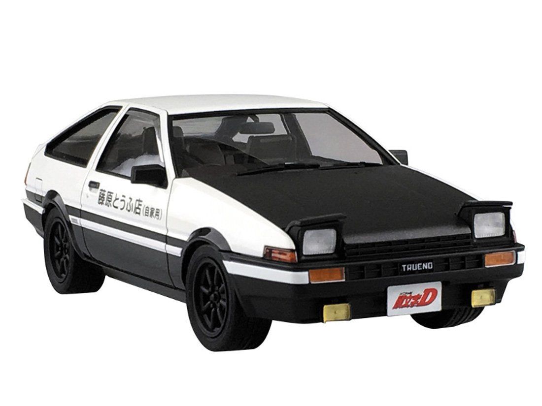 Aoshima 1/24 Initial D Takumi Fujiwara AE86 Trueno Project D Specificati - BanzaiHobby