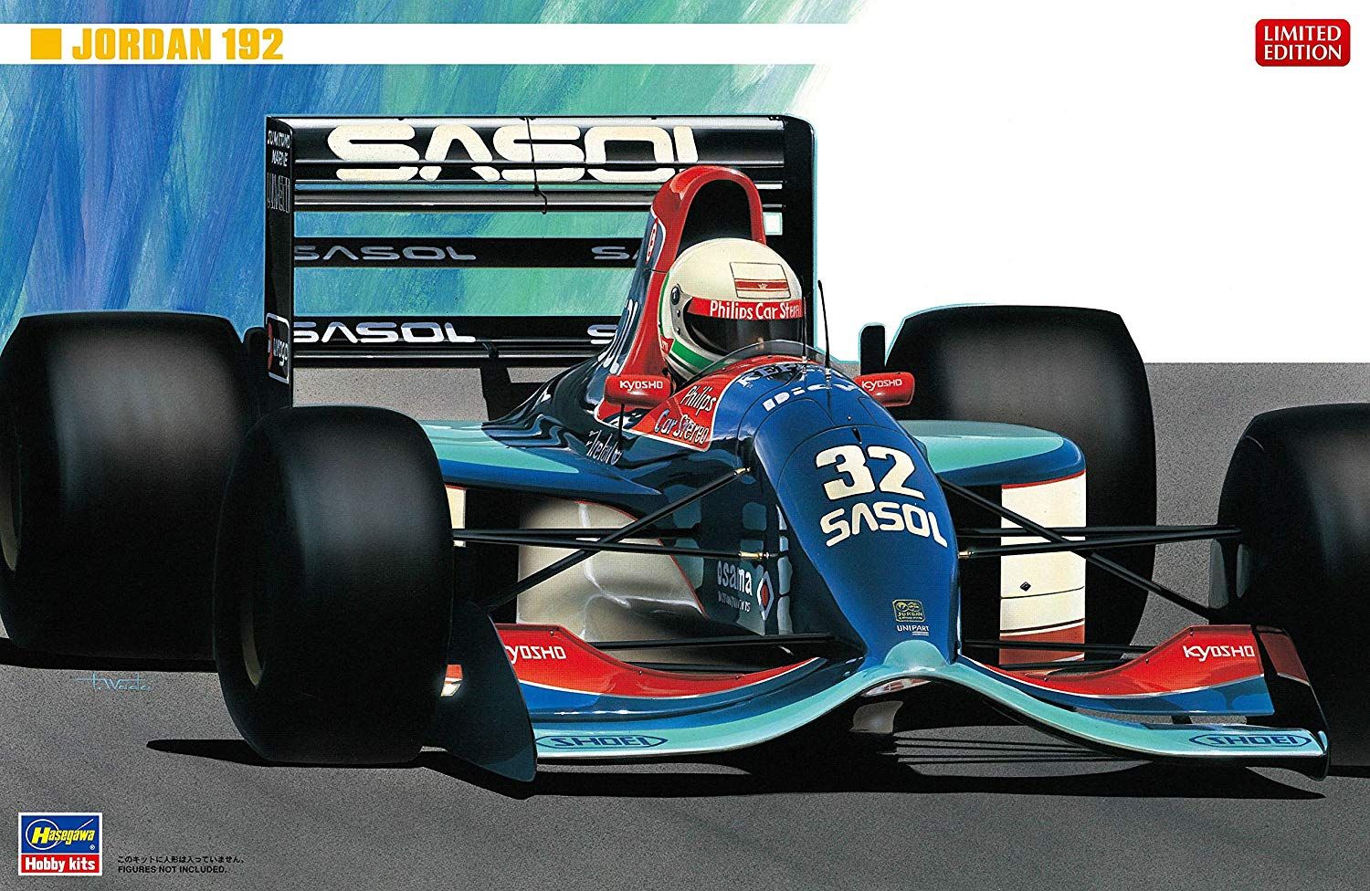 Hasegawa Jordan 192 (1/24 Scale F1 Plastic Model) - BanzaiHobby