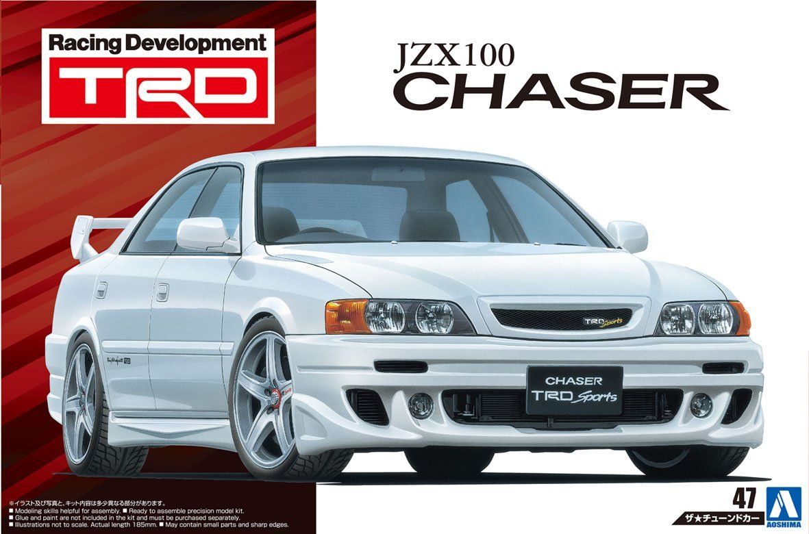 Aoshima 1/24 TRD JZX100 Chaser `98 Toyota - BanzaiHobby