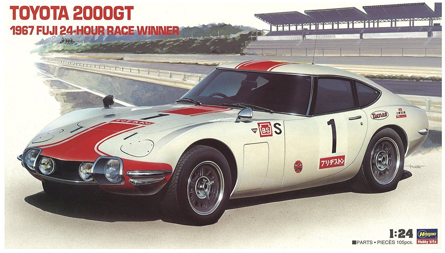 Hasegawa 1/24 Toyota 2000GT 1967 fuji 24 Hour Race Winner - BanzaiHobby