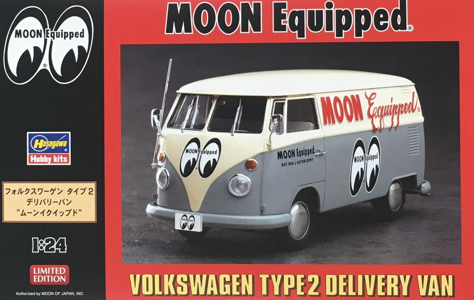 Hasegawa 1/24 Volkswagen Type2 Delivery Van `Moon Equipd` - BanzaiHobby
