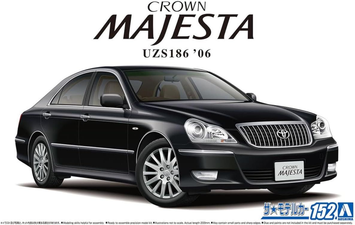 Aoshima Toyota UZS186 Crown Majesta 06 (The Model Car No.152 1/24 scale) - BanzaiHobby