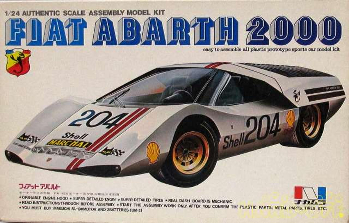 Nakamura 1/24 Fiat Abarth Motorize [4509] - Banzai Thrifting | BanzaiHobby