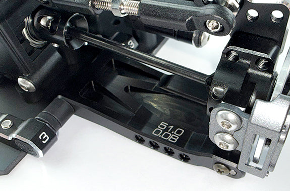 (PO JUL 2026) REVED RD-024-0 HT Rear Lower Arm (51mm Caster Angle 0 degrees) - BanzaiHobby