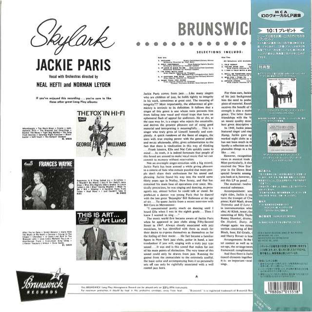 Victor Jackie Paris "Skylark" BL54019