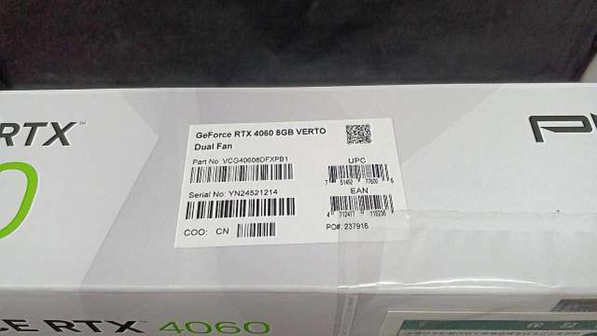 PNY Graphics Card: GEFORCE RTX 4060 8GB VERTO