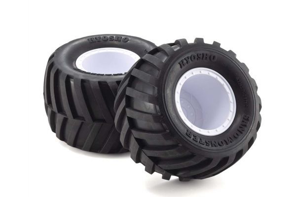 Kyosho EZTH001WS GluedTire＆Wheel(FZ-02L-BT/W/Soft/2pcs） - BanzaiHobby