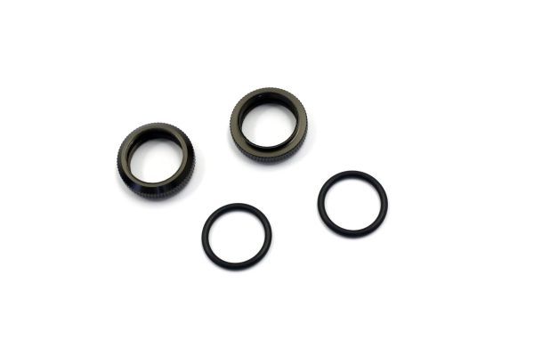 Kyosho IG001-3GM Spring Adjuster (Gunmetal/2pcs) - BanzaiHobby