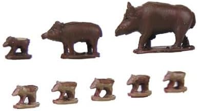 TGW AF-05 Animal Figure Series Boar (2 Parents, 6 Children) - BanzaiHobby