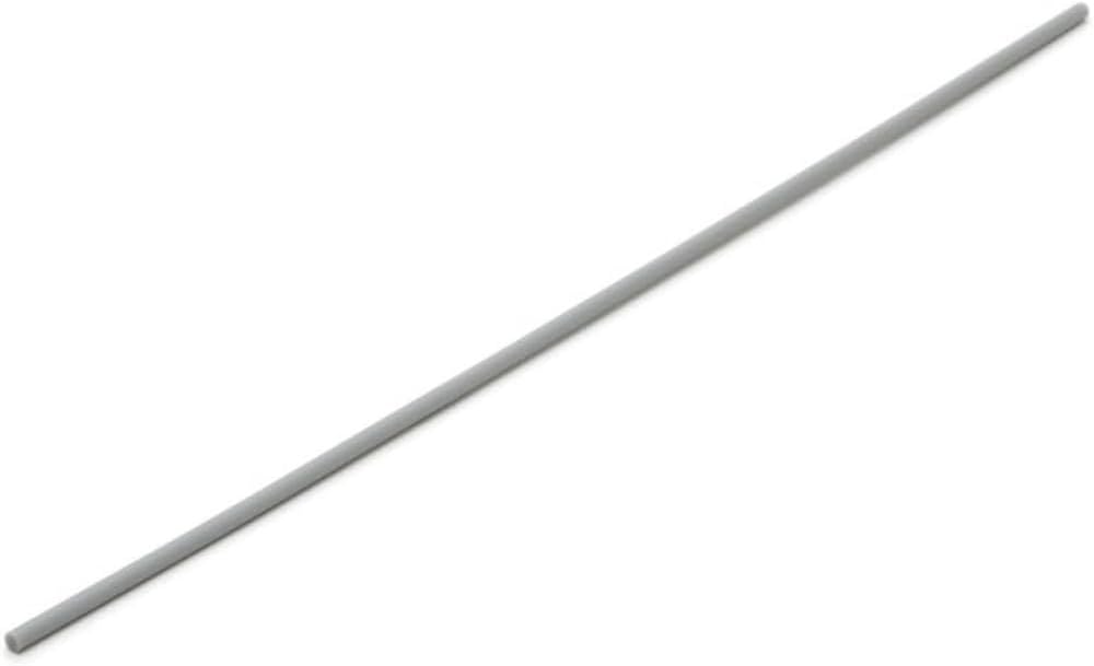 Wave OM-388 Plastic and Round Rod, Gray, Outer Diameter 0.12 inch (3.0 mm), 6 Pieces - BanzaiHobby