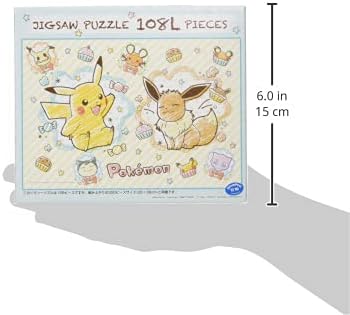 Ensky 108-L756 Pokemon Crayon Art - Pokémon (Puzzle, 108 Pieces, 18.2 x 25.7 cm)