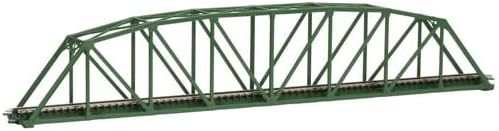 TOMIX 3279 N Gauge Single Track Curved Truss Bridge S420 F Dark Green