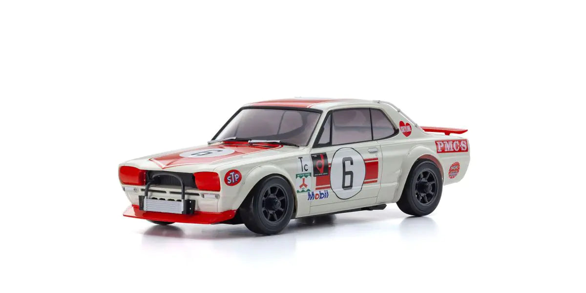 Kyosho 32643R 2000GT-R (KPGC10) Racing 1972 #6 Red