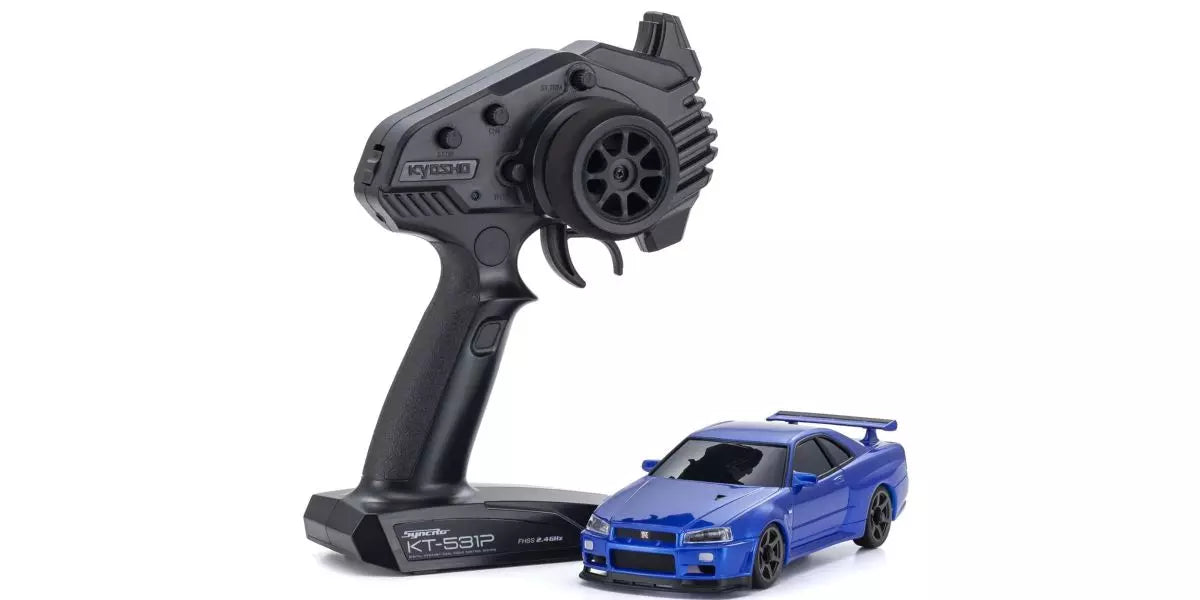 Kyosho 32658MB MA020r/s Skyline GT-R R34 Metallic Blue - BanzaiHobby