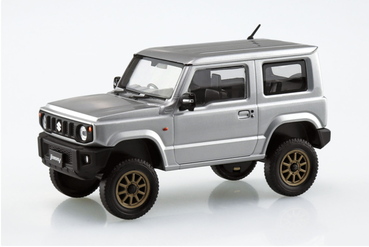 Aoshima 1/32 Aoshima Suzuki Jimny Custom Wheel (Silky Silver Metallic) - BanzaiHobby