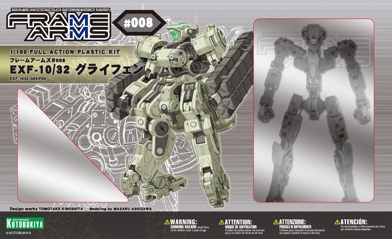 Kotobukiya FA008 Frame Arms EXF-10/32 Graifen - BanzaiHobby