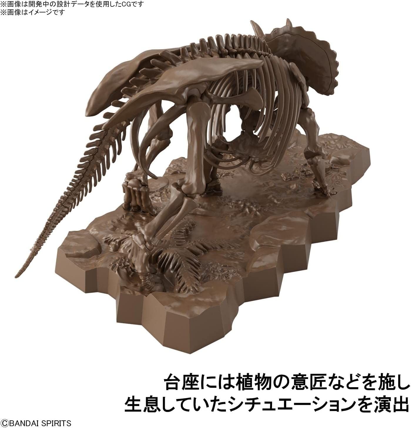 Bandai Imaginary Skeleton Triceratops 1/32 Scale Plastic Model - BanzaiHobby