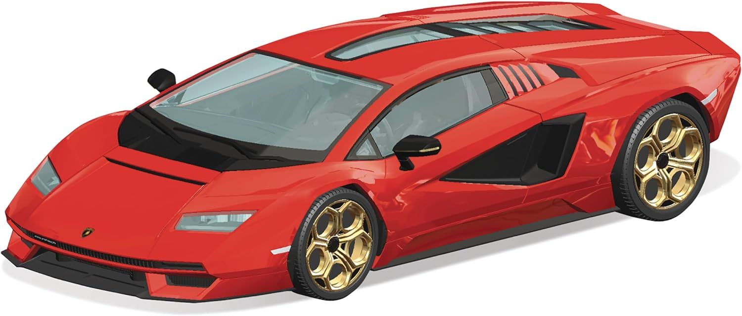 Aoshima Bunka Kyozai 19-B 1/32 The Snap Kit Series Lamborghini Countach LPI 800-4 Red - BanzaiHobby