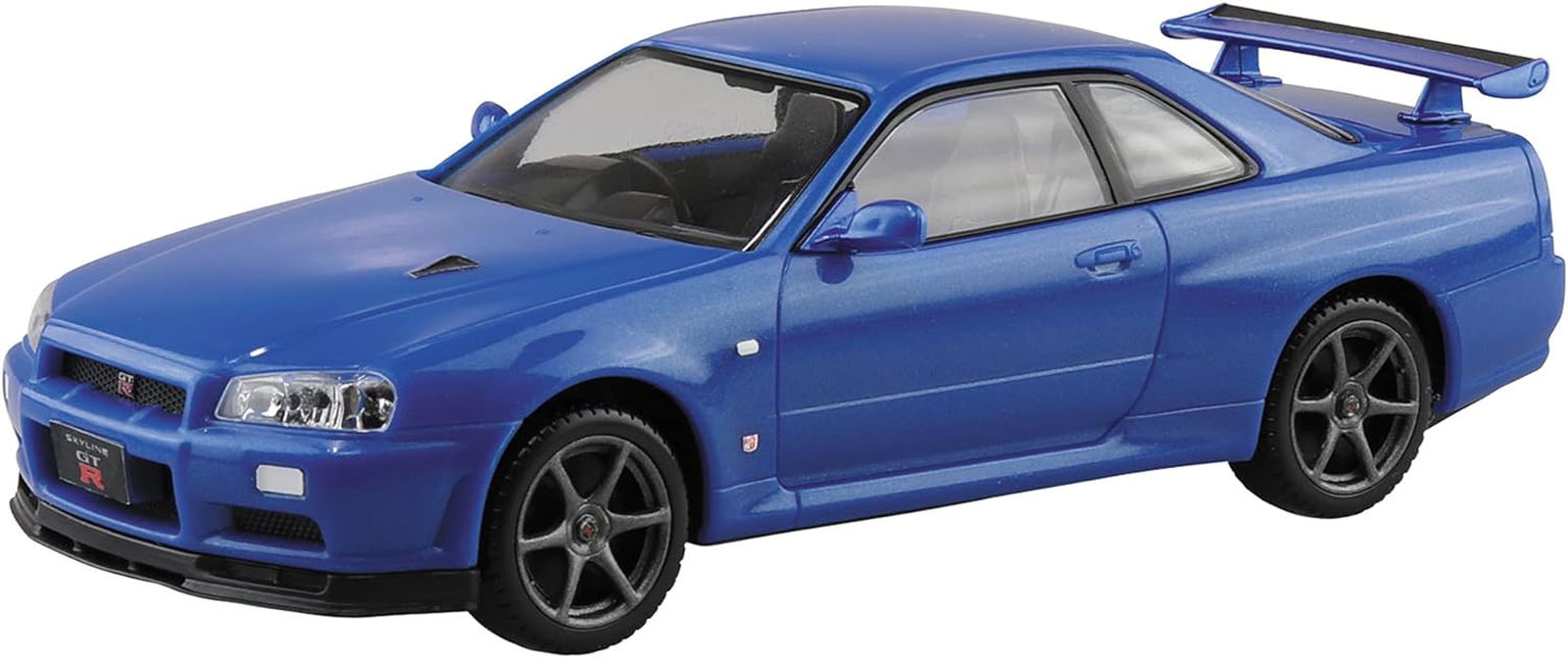 Aoshima Bunka Kyozai 1/32 The Snap Kit Series Nissan R34 Skyline GT-R Bayside Blue 11-A - BanzaiHobby