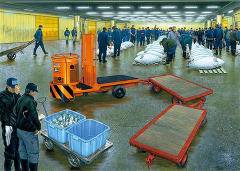 Aoshima 1/32 Turret Tsukiji Market - BanzaiHobby