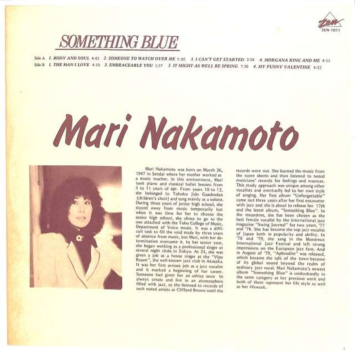 Victor Mari Nakamoto "Something Blue" ZEN-1011
