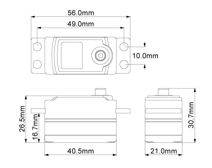 Kyosho 37061 Low Profile Servo LE MANS240S KS4241-08M