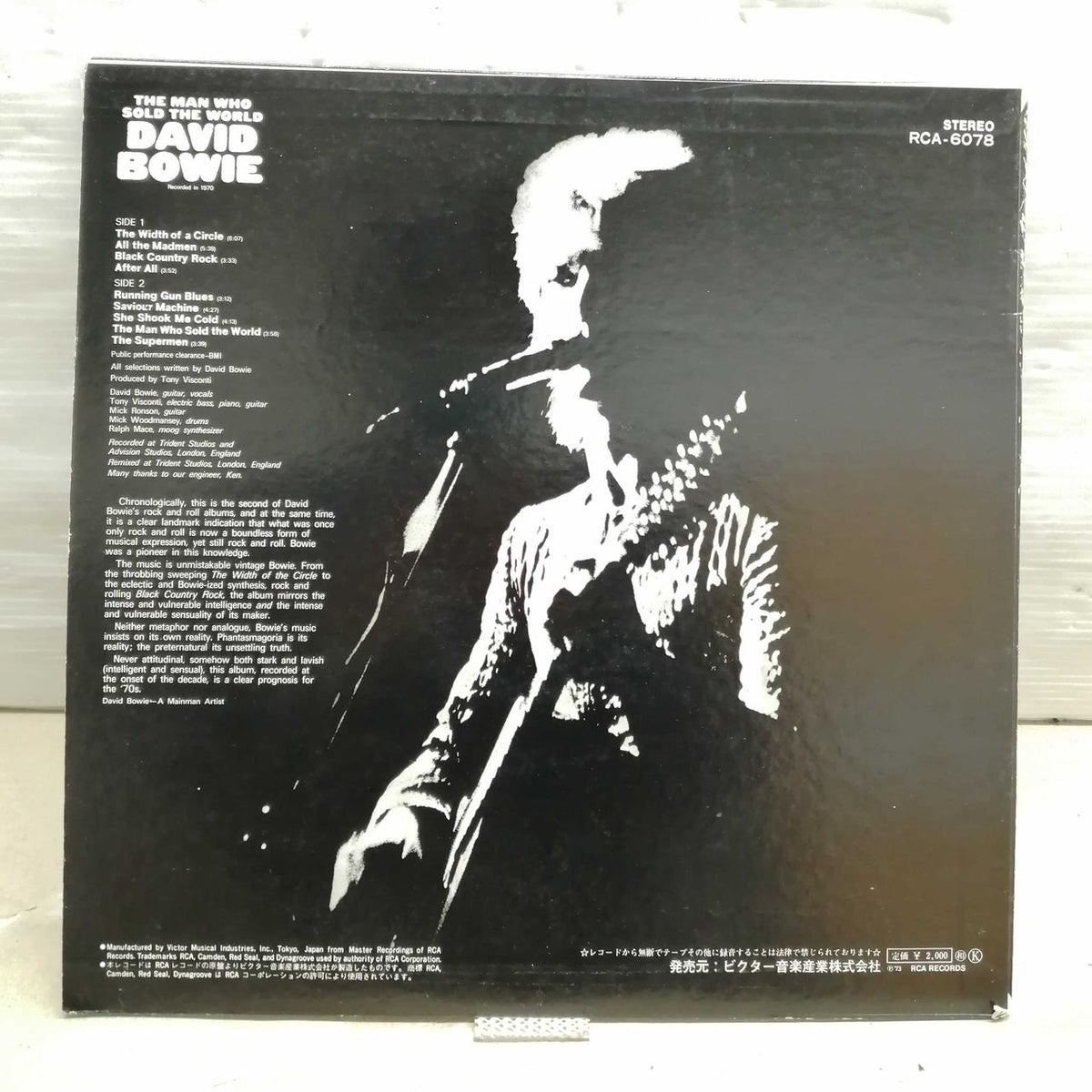 RCA THE MAN WHO SOLD THE WORLD RCA-6078