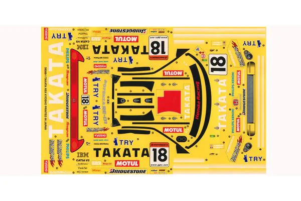 Kyosho 39268-1 Sponsor Decal(TAKATA DOME NSX) - BanzaiHobby