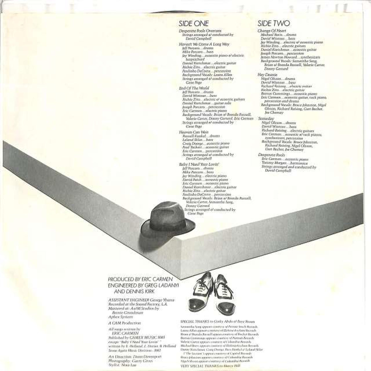 ARISTA Eric Carmen "CHANGE OF HEART" 0798 (Export)