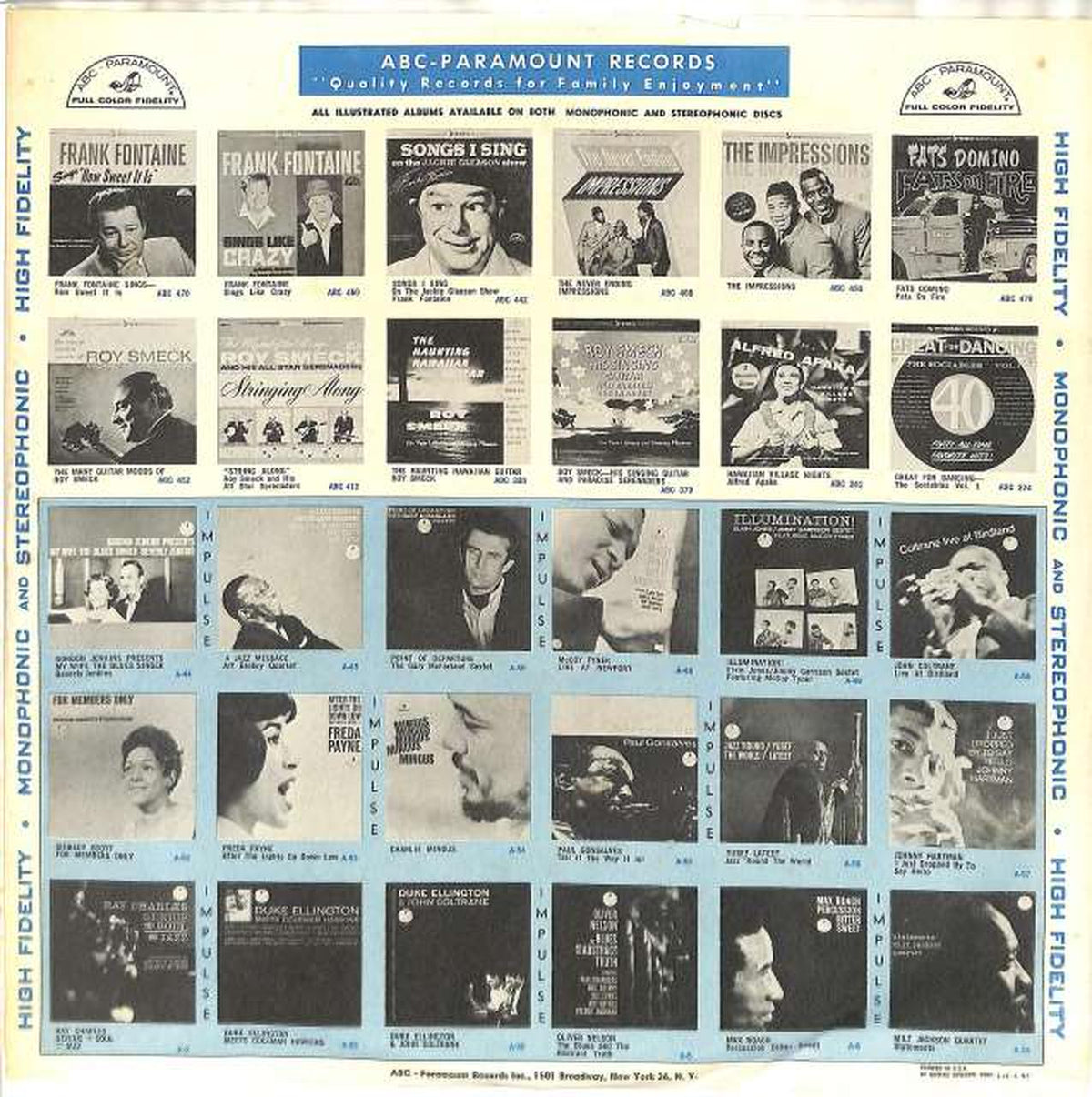 King Records (imported impulse) J. Coltrane & A. Shepp "Two in Newport" AS-94