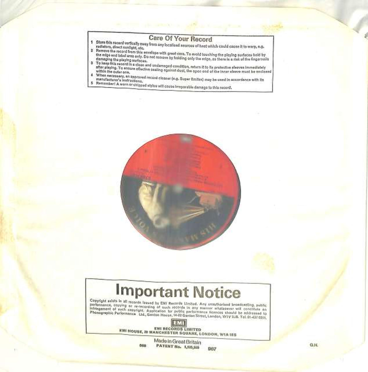 EMI (Input: English) Jacqueline Dupres Cello Concertos EX-7697071